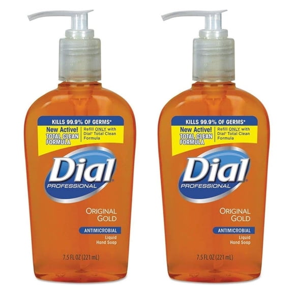 Effective Liquid Hand Soap- The Ideal Sensitive Skin Hand Soap| Gold Scented Moisturizing Soap for Daily Hand Wash- Clinically Proven| Refillable Soap Bottle with Pump 7.5 Fl OZ PerPack of 2