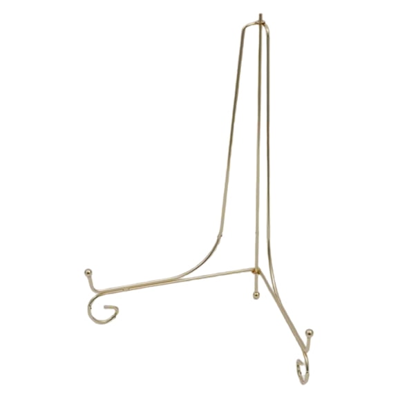 Effective Metal Plate Display Stands Elegant Storage Rack Portable Display Easels for Pictures, Plates and Artwork