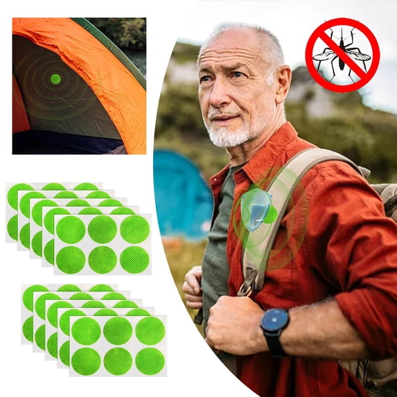 Effective Mosquito Repellent Bug Stickers 60 Patches Solid Color for Outdoor Activities Adults Toddlers and Kids