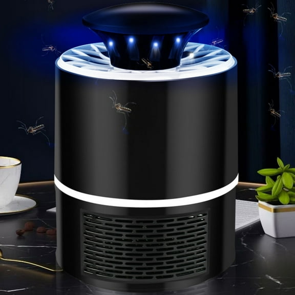 Effective Mosquito Traps Lamp Fly Bug Zapper USB Mosquito Insect Killer LED Light Trap Lamp Pest Control(Black,6 Lights)