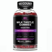 Effective Nutra Milk Thistle Gummies 1000mg, Sugar Free 90 Count