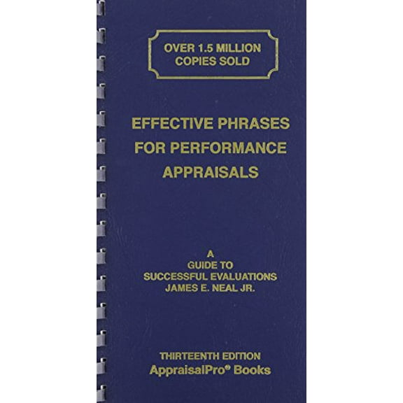 Pre-Owned Effective Phrases for Performance Appraisals: A Guide to Successful Evaluations (Plastic Comb) 1882423135 9781882423132