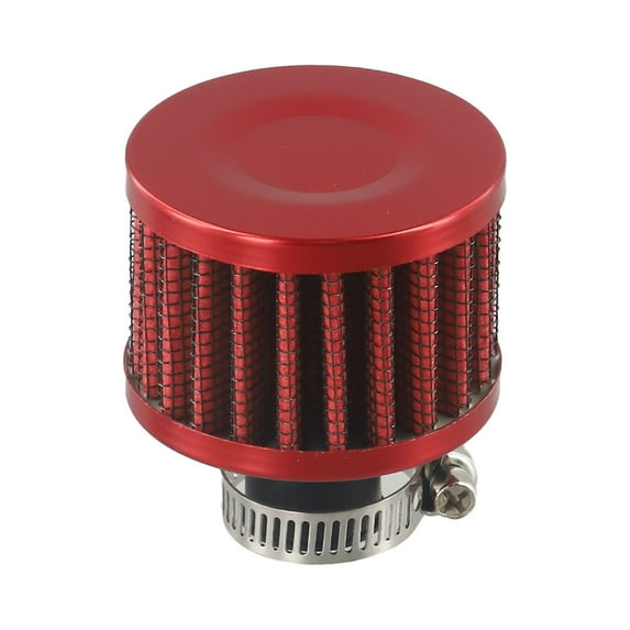 Effective Protection Air Filter For Car Motorcycle Quad Bike 12Mm Round Crank Case Engine Breather Oil Air Filter Red Fangkenuo