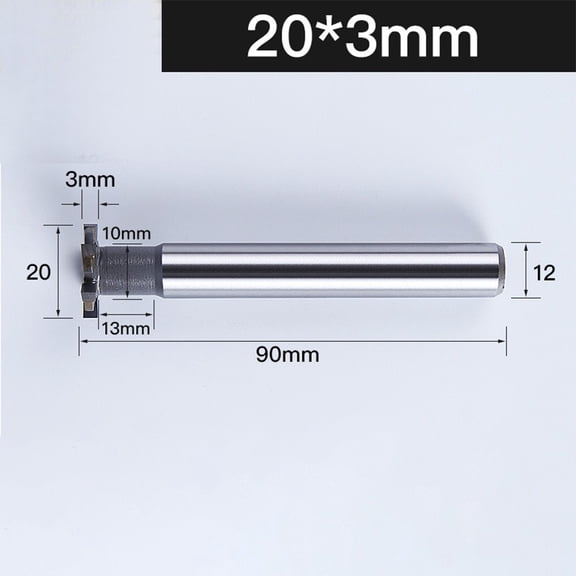 Effective Rough Inserted T Slot Milling Cutter Straight Shank End Mill