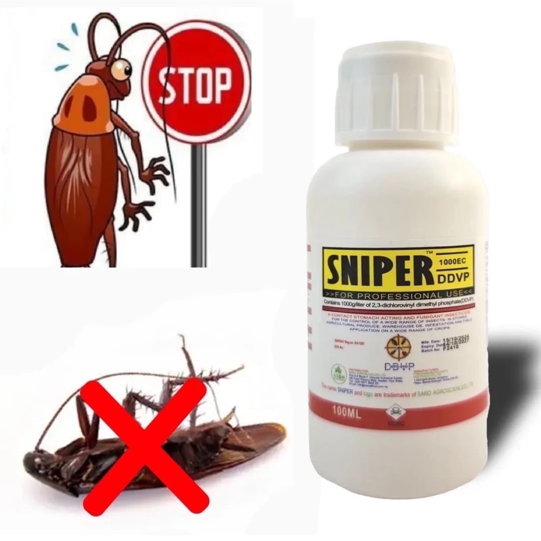 Effective Sniper for Roaches and Fly Control-Non-Toxic Solution for Rats and More 50% 100ml