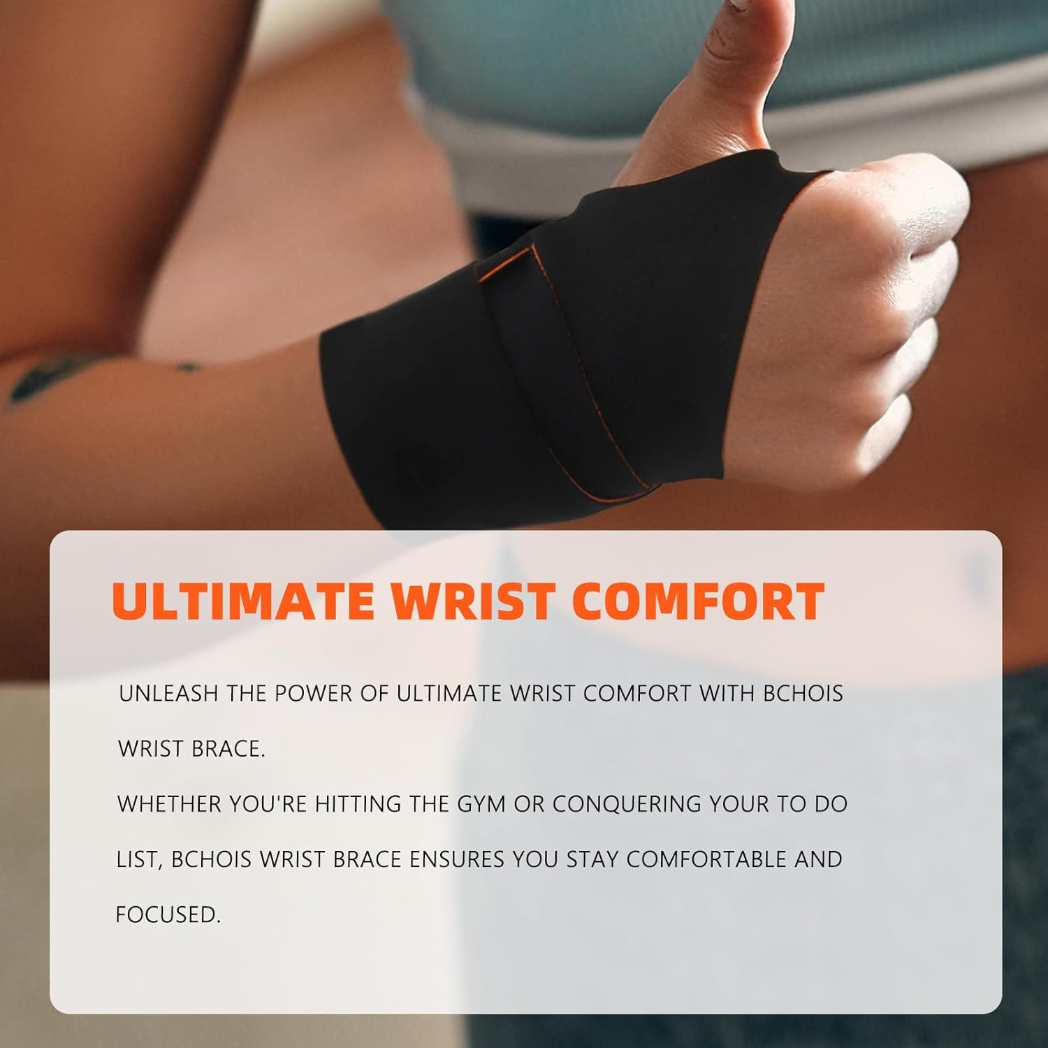 Effective UltraThin Elastic Left Hand Wrist Brace Dual Compression