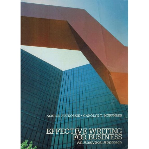 Pre-Owned Effective Writing for Business: An Analytical Approach Paperback