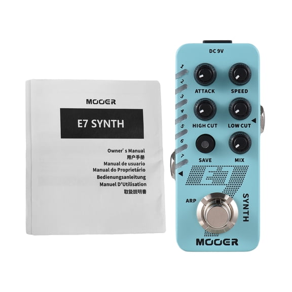 Effects Pedal,Pedal Pedal 7 Shell 9v Modes Metal Shell 7 Synth Sound 9v 6.35mm 9v 6.35mm Input/output 6.35mm Input/output Synthesizer Sound Modes Metal Pedal 7 Synth Green Synthesizer