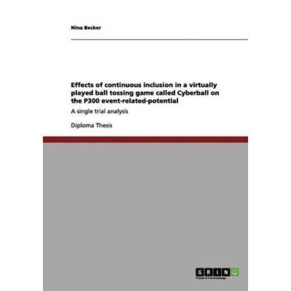 Effects of Continuous Inclusion in a Virtually Played Ball Tossing Game Called Cyberball on the P300 Event-Related-Potential