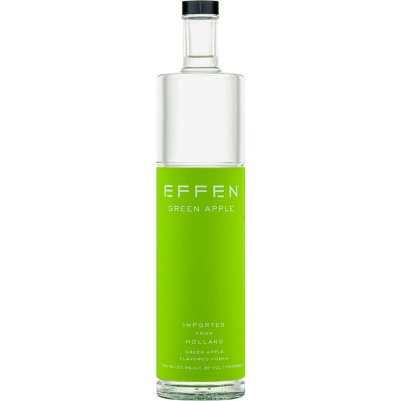 Effen Green Apple Flavored Vodka, 750 ml Bottle, 37.5% ABV