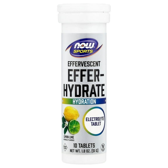 Effer-Hydrate Effervescent Lemon Lime - 10 Tablets/Tube