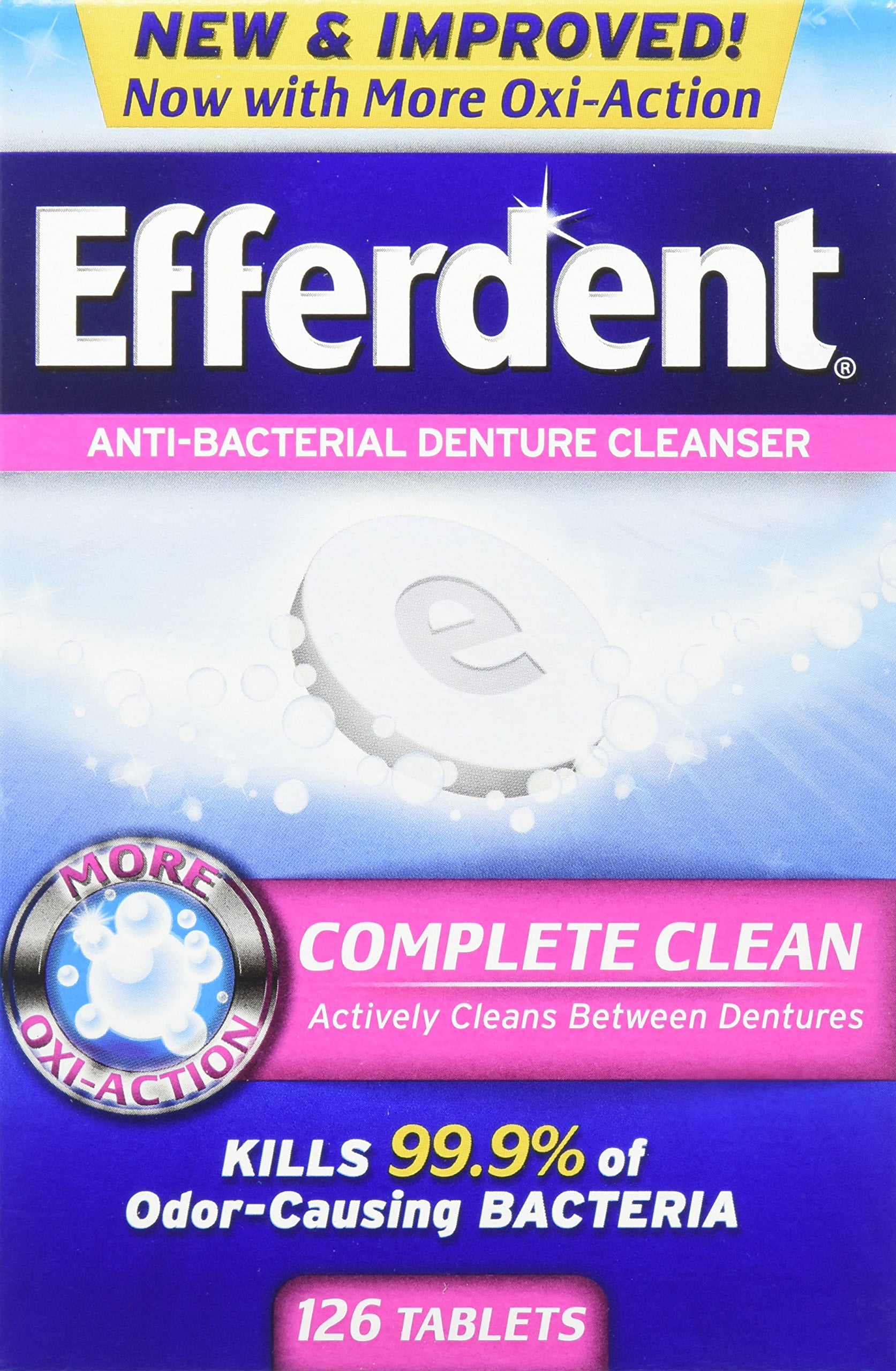 Efferdent AntiBacterial Denture Cleaner Fresh Cleaning Cleanser, 252