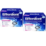 Efferdent Denture Cleanser Tablets, Complete Clean, Cleanser for Retainers and Dental Appliances, 44 Tablets Pack of 2