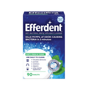 Efferdent Plus Mint Denture Cleanser Tablets 90 ct (Pack - 1)