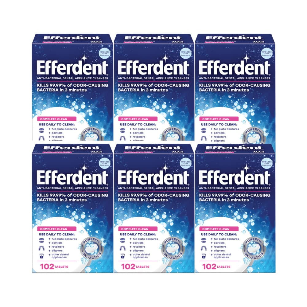 Efferdent Retainer Cleaning Tablets, HP29 Denture Cleaning Tablets for