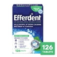 thumbnail image 1 of Efferdent Retainer & Denture Cleaner Tablets, Minty Fresh & Clean, 126 Count, 1 of 14