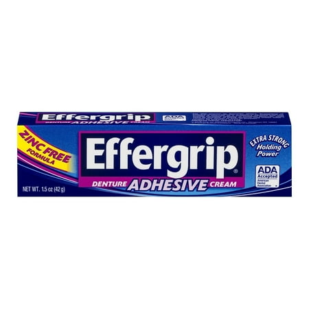 Effergrip Denture Adhesive Cream: 1.5 OZ
