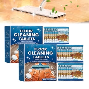 Effervescent Floor Cleaning Tablets, Floor Cleaner Tablets, Floor Cleaning Solution for Mopping, Hardwood, Tile and Vinyl Floors, Quick Dry, No Residue(2Box/24Tablets)