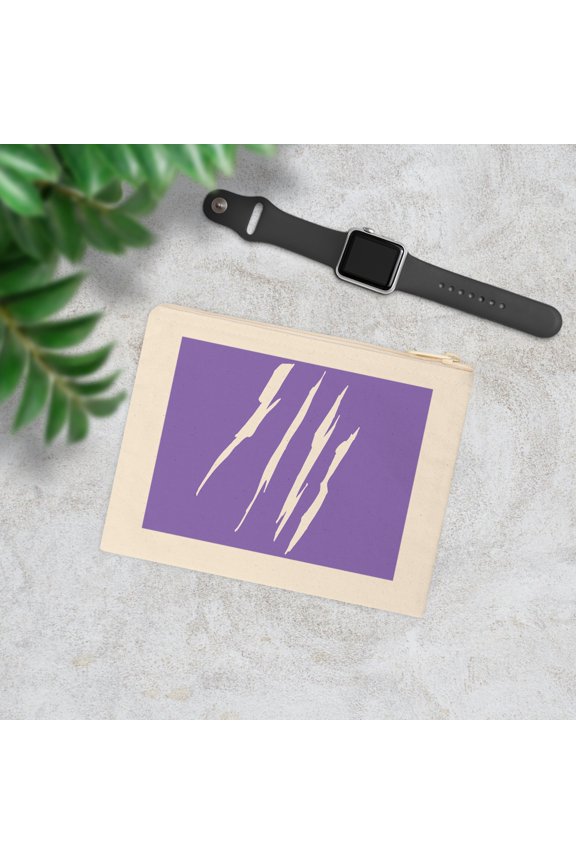 Effete Feline Claw Marks Accessory Zipper Pouch