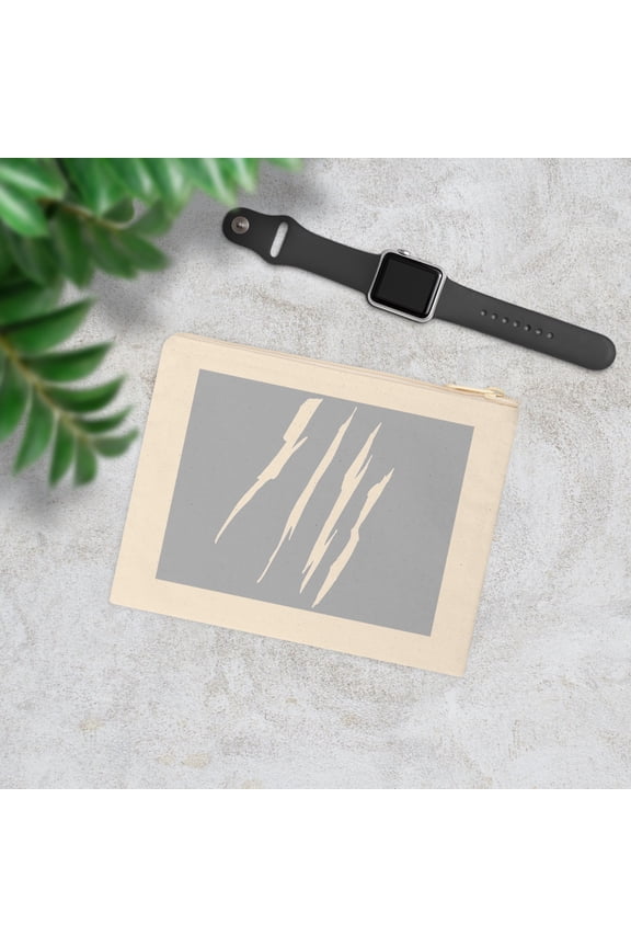 Effete Feline Claw Marks Accessory Zipper Pouch