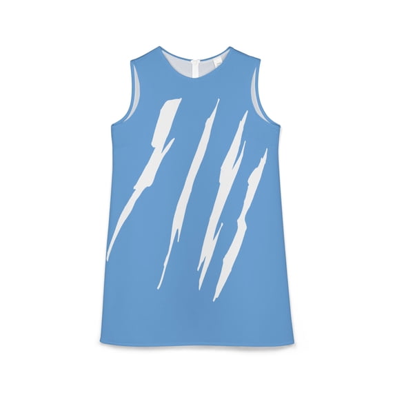 Effete Feline Claw Marks Scratch A-line Sleeveless Dress (AOP)