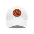thumbnail image 1 of Effete Feline Claw Marks Scratch Ball Cap Hat w/ Leather Patch (Round), 1 of 1
