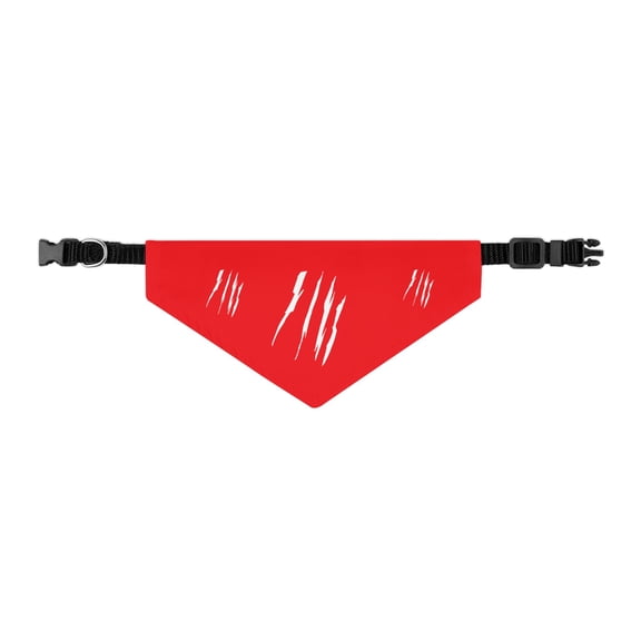 Effete Feline Claw Marks Scratch Bandana Pet Collar