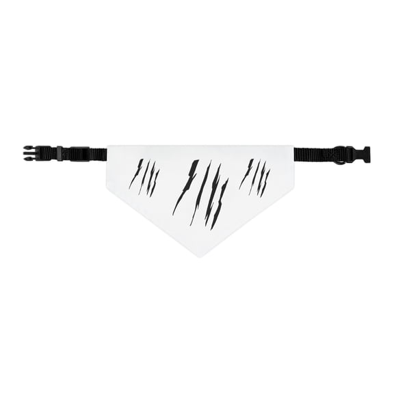 Effete Feline Claw Marks Scratch Bandana Pet Collar