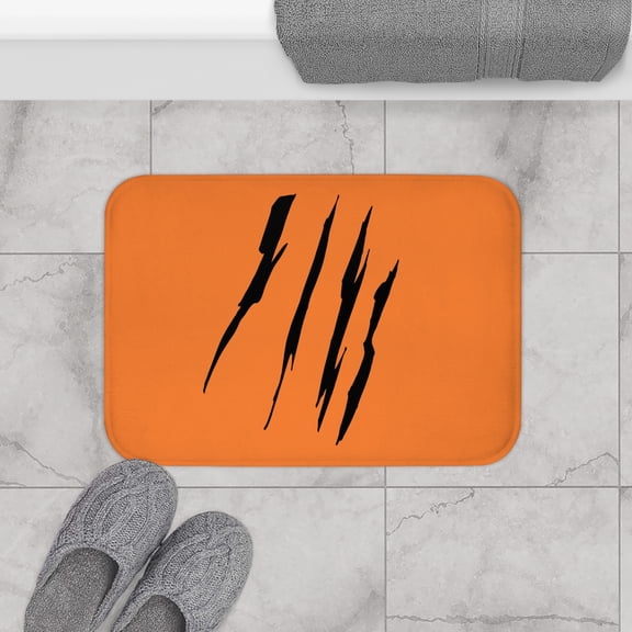 Effete Feline Claw Marks Scratch Bath Mat