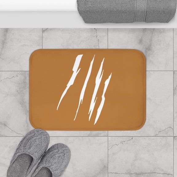 Effete Feline Claw Marks Scratch Bath Mat