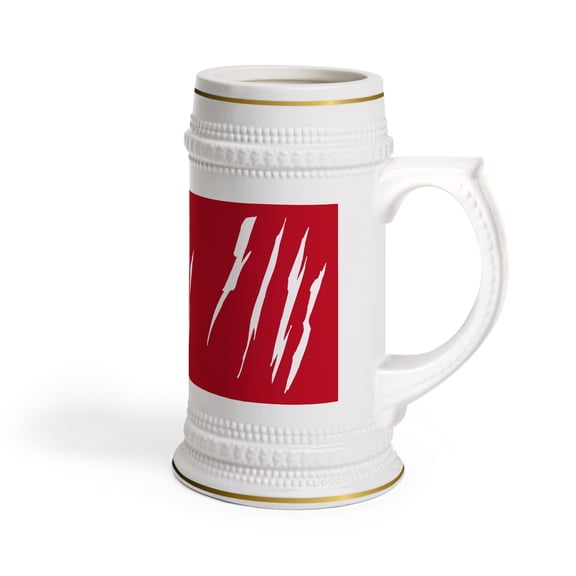 Effete Feline Claw Marks Scratch Beer Stein Mug