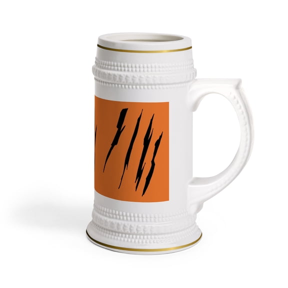 Effete Feline Claw Marks Scratch Beer Stein Mug