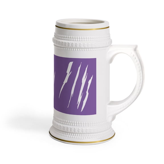 Effete Feline Claw Marks Scratch Beer Stein Mug