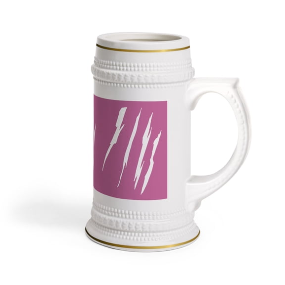 Effete Feline Claw Marks Scratch Beer Stein Mug