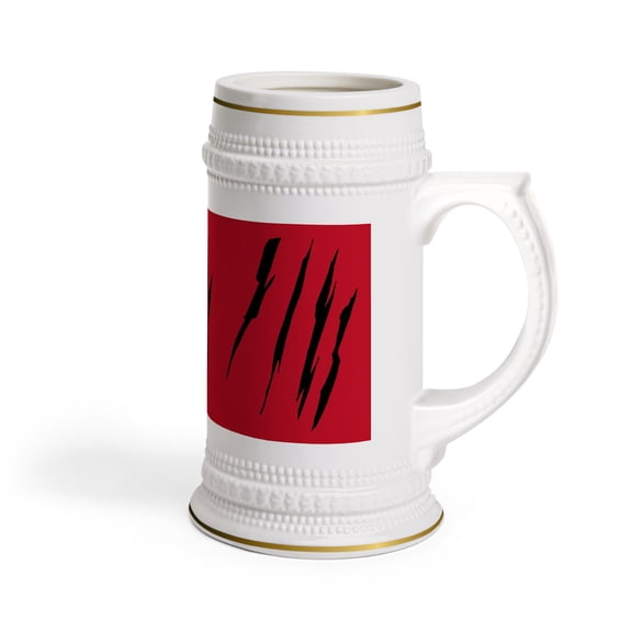 Effete Feline Claw Marks Scratch Beer Stein Mug