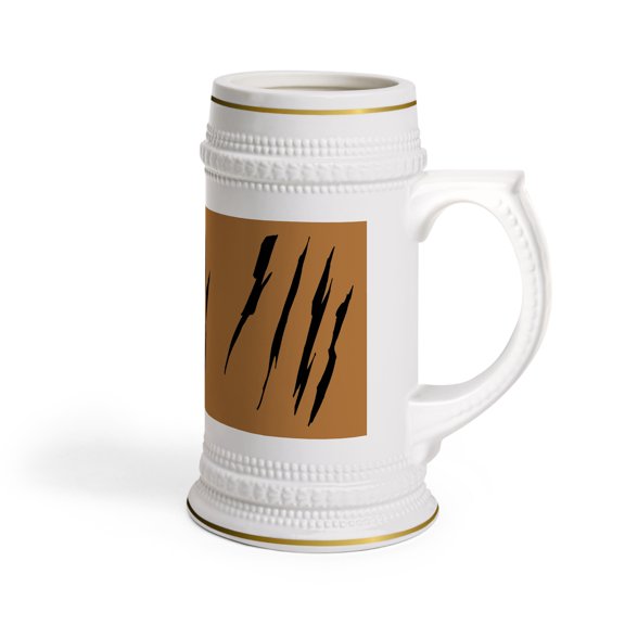 Effete Feline Claw Marks Scratch Beer Stein Mug