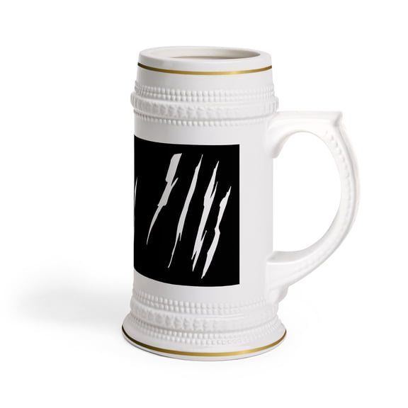 Effete Feline Claw Marks Scratch Beer Stein Mug