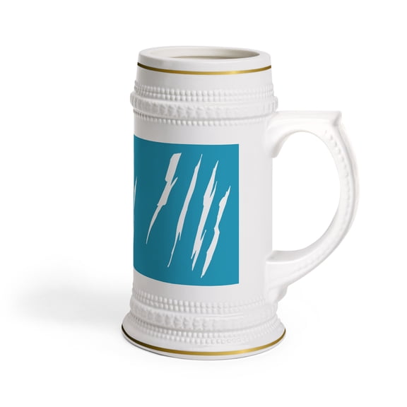 Effete Feline Claw Marks Scratch Beer Stein Mug