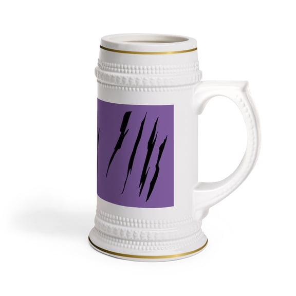 Effete Feline Claw Marks Scratch Beer Stein Mug