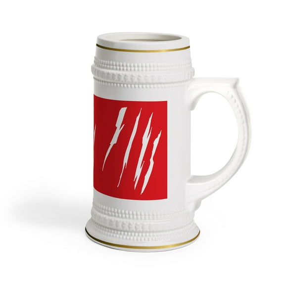 Effete Feline Claw Marks Scratch Beer Stein Mug