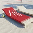 thumbnail image 1 of Effete Feline Claw Marks Scratch Boho Beach Cloth Towel, 1 of 5