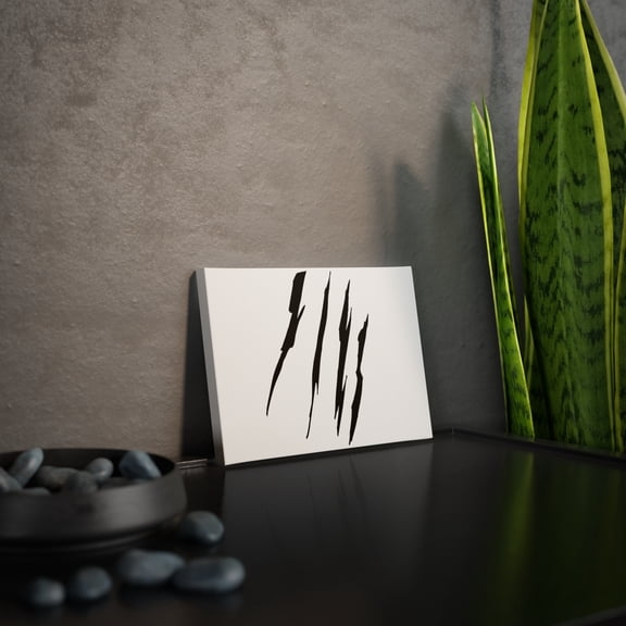 Effete Feline Claw Marks Scratch Canvas Photo Tile
