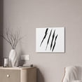 thumbnail image 1 of Effete Feline Claw Marks Scratch Canvas Stretched, 0.75", 1 of 4