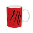 thumbnail image 1 of Effete Feline Claw Marks Scratch Ceramic Mug, (11oz, 15oz), 1 of 13