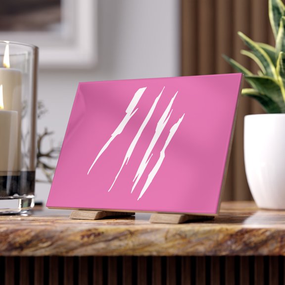 Effete Feline Claw Marks Scratch Ceramic Tile