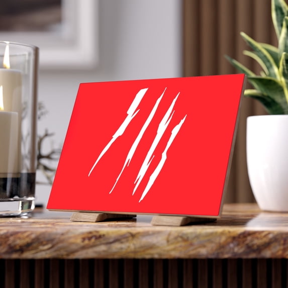 Effete Feline Claw Marks Scratch Ceramic Tile