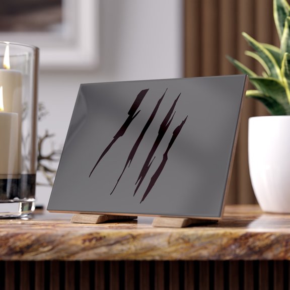 Effete Feline Claw Marks Scratch Ceramic Tile