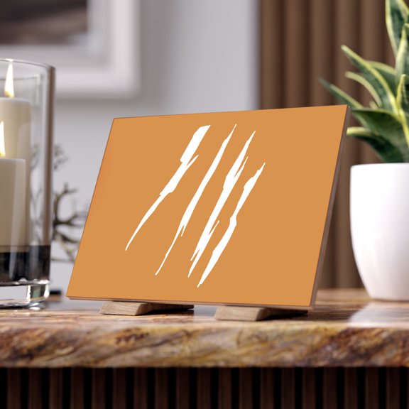 Effete Feline Claw Marks Scratch Ceramic Tile