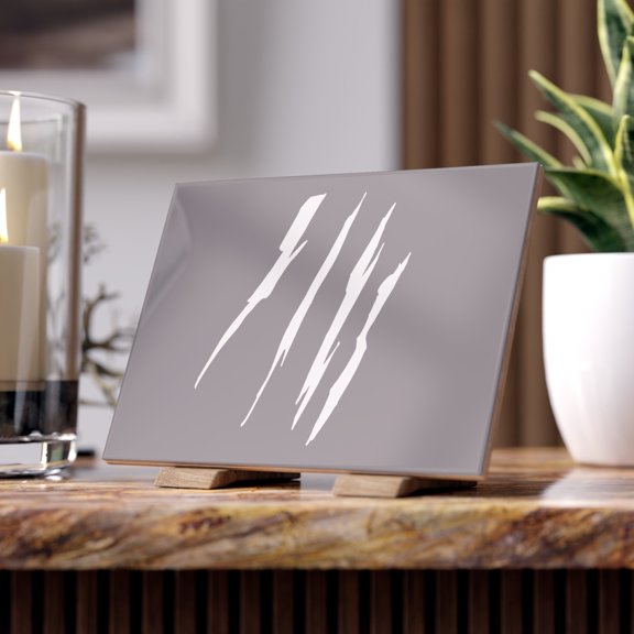 Effete Feline Claw Marks Scratch Ceramic Tile