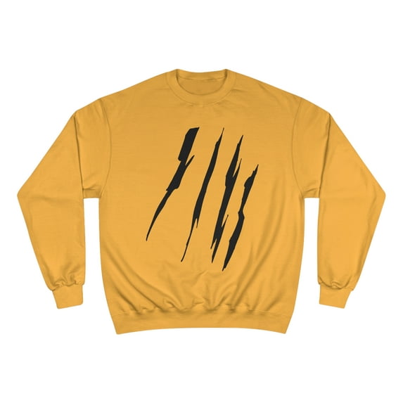 Effete Feline Claw Marks Scratch Champion Sweatshirt